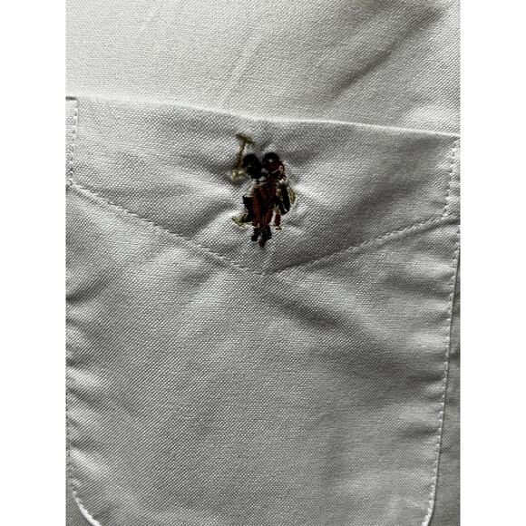 NWT US Polo Assoc Men's White Oxford Cotton L/S Button Down Casual Shirt Size XL - Picture 4 of 4